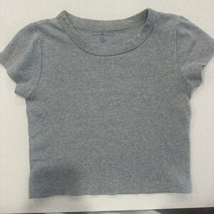 Brandy Melville Gray Crop Top
